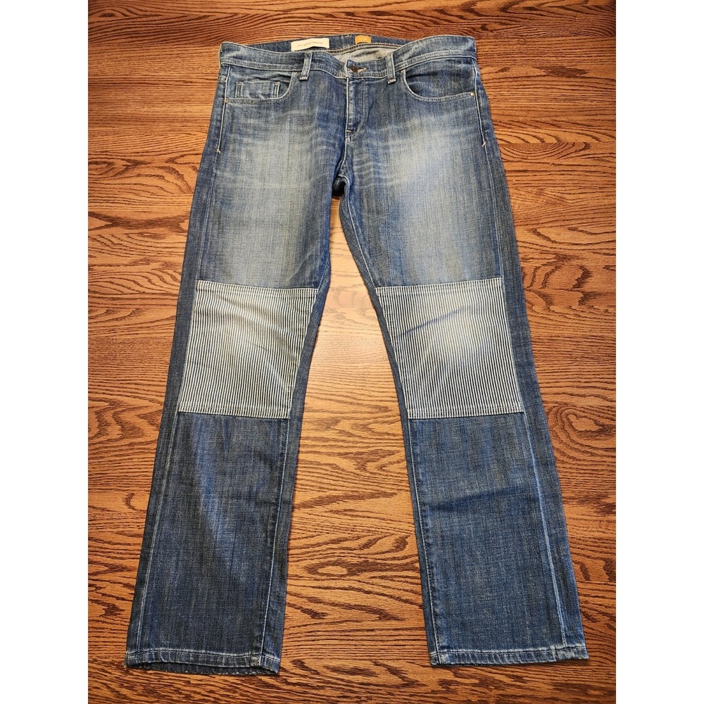 Pilcro and The Letterpress Jeans Womens Size 31 Anthropologie Hyphen Knee Patch - Picture 4 of 15